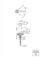 Steinberg 100 1050 Waschtisch-Einhebelmischer ohne Ablaufgarnitur, Ausladung 100 mm