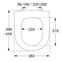 kompatibler WC Sitz Jamaika - passend für verschiedenen WC Modell,  weiß