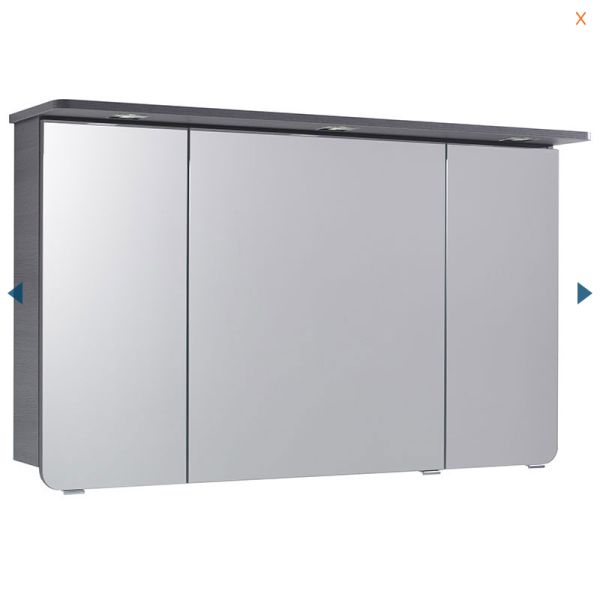 Pelipal Solitaire 6005 Spiegelschrank Farbe weiß 120x17x72,4 cm