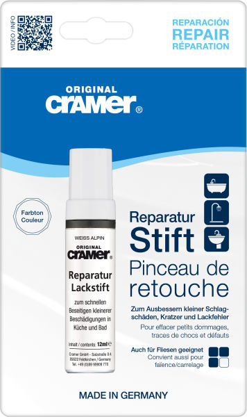 CRAMER Reparatur-Stift 12 ml weiß alpin