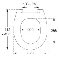 kompatibler WC Sitz Malaga - passend für verschiedenen WC Modell, weiß