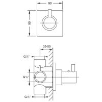 Steinberg Serie 120 Brause Unterputzthermostat