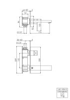 Steinberg 160 1854 3 Waschtisch-Wand-Einhebelmischer,...